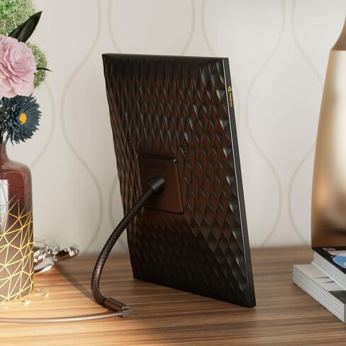 Nixplay 10.1 inch Smart Digital Photo Frame with WiFi (W10J) - Wood Effect - Share Photos and Videos Instantly in Saudi Arabia