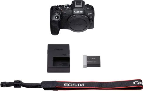 Canon EOS R8 Camera Body مع بطاقة ذاكرة 64 جيجابايت + كيس كاميرا in Kuwait