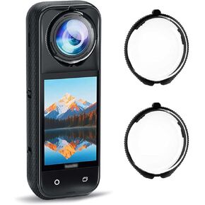 Insta 360 X5 Premium Lens Guards ، غطاء حامي العدسات الزجاجية المتداعية لـ Insta360 X5 Accessorie (الزجاج البصري)