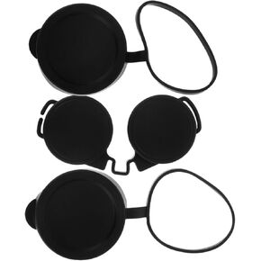 3pcs Rubber Binocular Caps Eyepiece Guard for Lens and Lens Covers Easy Installation for All Binocular Models