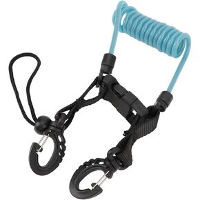 Diving Camera Bed, Rolled Diving Camera Walking Cords Wound with Spiral Cord with Quick Release Buckle for Underwater Diving Tools