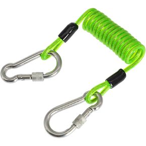 Divings Coiled Lanyard Quickly Release Clip Heavy Antilost Underwaters Spring Coiled Camera for Dive Light