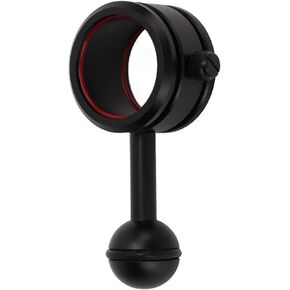 Anodized Hard Coating Diving Joint Bracket, 28-34mm Flashlight Diving Arm for Diving Flashlight Clip, Accessory