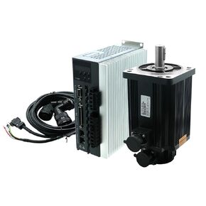 130SG M15015 220V 2.3KW 15Nm 1500Rpm Nema52 AC Servo Motor Kit with XP200 Driver 2500line Encoder for Computerized Numerical Control Engraver Router(with Brake)
