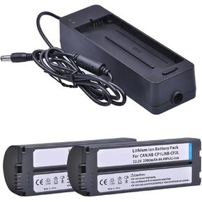 NB-CP2LH NB-CP2L Battery and Charger，Compatible for Canon SELPHY NB-CP1L, CP1300 CP1200 CP1500 CP910 CP900 CP800 CP600 CP770 Photo Printers(1pcs Charger)