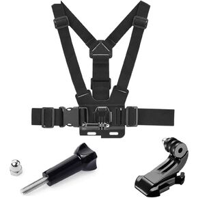 Drone Accessories for Flymile Chest Strap Mount Belt for Hero 13/12/10 Action 5 Pro Sports Camera Harness Strap Holder for POV Video Photographic(with Head Strap)