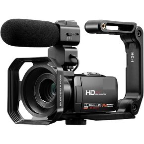 Camcorders Video Camera Video Camera 4K Camcorder Digital Camera 1080P Full HD Z20 IR Night Vision Vlog Cameras Camcorder for Vlog Recording Videos Shooting with HD Camera (Color
