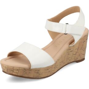 مجموعة Journee Collection Women's Ranae Wedge Sandal