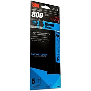 Sandpaper, Automotive, 800 Grit, 3-2/3 x 9-In., 5-Pk.