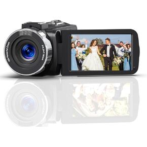 Video Camera Camcorder Ultra 4K HD 80MP 18X Digital Camera Camcorder Video Camera with SD Card, 2 Batteries