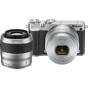 Nikon 1 J5 Mirrorless Digital Camera w/ 10-30mm PD-ZOOM Lens (Silver)