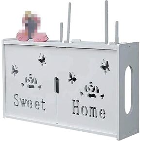 WiFi Router Storage Box WiFi Router Organize Box WiFi Router Storage Box Wall Shelf -WiFi Router Storage Box Hide Box for Router Cable Organizer