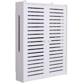 WiFi Router Storage Box Router Fences Wall Mounted Router Bracket Floating Shelves WiFi Storage Box Wall Shelf Power Strip Protector Hider Router Rack Desktop Storage Box