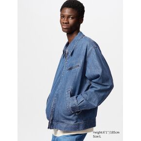 uniqlo zip-up blouson سترة | الدنيم