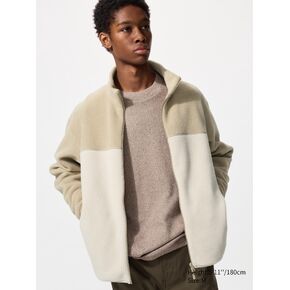 Uniqlo Fleece Full-Zip Jacket | Color Block