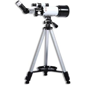العاكس الفلكي للمبتدئين للأطفال البالغين ، 70mmsky Space Monocular مع Tripod Finder 2 العدسة ديكور المنزل ، أبيض