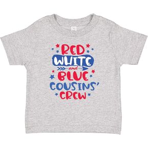 inktastic Cousins Crew Red White and Blue 4th of July Baby T-Shirt