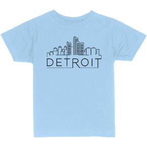 Skyline Detroit Michigan Toddler Kids T-Shirt