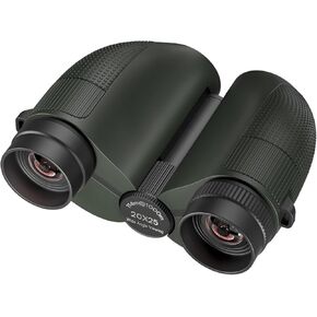 20x25 Compact Binoculars for Adults & Kids – High-Powered, Wide Eyepiece, Waterproof Binoculars with Low Light Vision – Perfect for Bird Watching, Outdoor Hunting, and Sightseeing (Green)