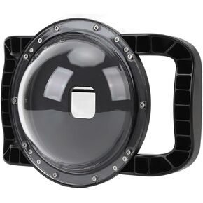 Action Camera Dome Port, Dome Port Housing Case, 180 Degree Wide Angle View, for 12 11 10 9 Sports Cameras, with 147.6ft Depth