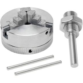 High Carbon Steel 3 Jaws Manual Lathe Chuck Clamp Self-Centering Mini Drill Chuck for Lathe Machine Tools with 2 Mounting Rod clamp