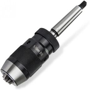 1-16mm Accessories Lathe Tool MT2-B16 Drill Chuck Durable Taper Steel Self Tighten Keyless Portable clamp