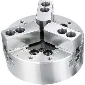 Chuck 6 Inch 168mm Solid Power Chuck 3 Jaw Pressure Chuck for Mechanical CNC Lathes