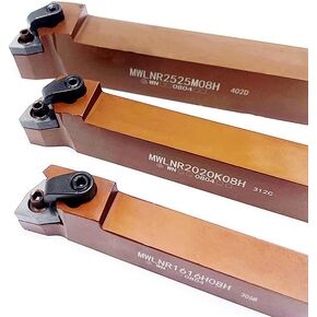 1pc MWLNR1616H08 MWLNRL2020K08 MWLNR2525M08 Spring Steel Turning Tools External Turning Tool Holder Lathe Bar WNMG Carbide Insert(MWLNR2020K08)