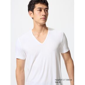 Uniqlo HEATTECH T-Shirt | V Neck | Short Sleeve