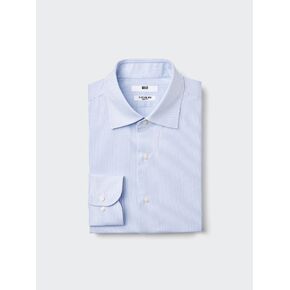 Uniqlo Super Non-Iron Slim Shirt | Striped | Spread Collar