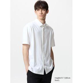 Uniqlo AIRism Cotton Full Open Polo Shirt