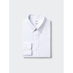 Uniqlo Super Non-Iron Slim Shirt | Button Down Collar | Striped