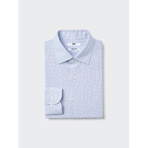 Uniqlo Super Non-Iron Slim Shirt | Checked | Spread Collar