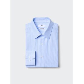 Uniqlo Super Non-Iron Jersey Slim Shirt | Striped | Regular Collar
