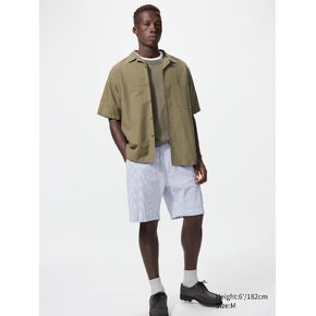 Uniqlo DRY Stretch Easy Shorts | Seersucker | 8"