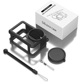 Durable Protective Case for DJI Osmo Action 5 Pro Camera Silicone Sleeve Accessories (Black)