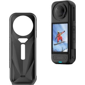 حالة وقائية لـ Insta-360 x5 ، غطاء عدسة Silicone Silecone Silicone All-Round Cover ، حالة حماية من السيليكون لكاميرا Insta 360 X5 (جهاز كمبيوتر شخصي)
