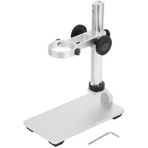 Stand Bracket Holder,Base Lifting Desktop Support for USB Microscope,Aluminum Alloy Portable Adjustable Digital Microscope Bottom,Large Bottom Plate