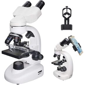 Microscopes Binocular Biological Microscope,40X-1600X with 360 Degree Rotatable Head Optical Illuminated Microscope for School Laboratory Science Education
