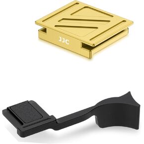 Q3 43 Thumb Grip + Shoe Cover: Deluxe Dedicated Metal Thumb Up Grip for Leica Q3 43 Thumb Support with Upgraded Q3 43 Metal Hot Shoe Cover Protector Cap with Full-Coverage Design