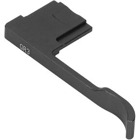 Hot Shoe Hand Grip, Lightweight Camera Thumb Up Grip Metal Easy to Install for GR IIIX (Black)