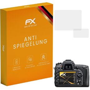 Screen Protector compatible with Nikon D7100 Screen Protection Film, anti-reflective and shock-absorbing FX Protector Film (Set of 3)