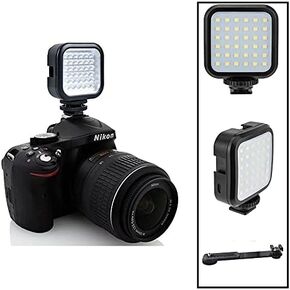 مجموعة مصباح LED مضغوطة مع مجموعة الطاقة لسوني ألفا A6600 ILCE-6600
