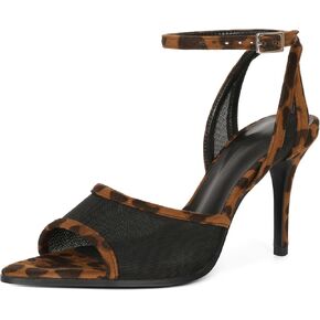Soireelady Womens Mesh Sandal Slingback Strap حزام عالي الكعب المفتوح اصبع القدم الصنادل أحذية الصيف in Saudi Arabia