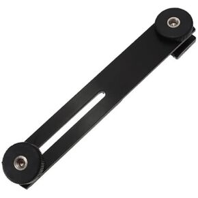 Dual Camera Bracket Mount Mount for Camera Flash Aluminum Alloy Tripod Bracket for Wedding Birthday Video