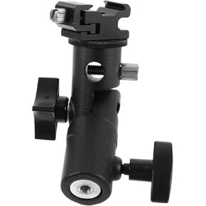 HOMSFOU Umbrella Mount Flash Bracket Easy to Use Flash and Umbrella Holder Top Clip