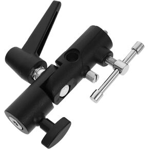 DOITOOL Photography Umbrella Clamp Holder Shaped Flash Bracket for Off-Camera Tripod Lightweight Design Dual Mount for Softbox Umbrella for Professional Photography