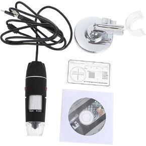 Gadpiparty Handheld Digital Microscope USB Magnifier Brightness High-Definition Observation Tool for Students and Adults and Design for Various Detection Environments