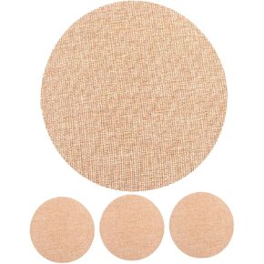 Uonlytech 4pcs Round Fabric Ceiling Lamp Diffusers Covers for Rooms Easy to Install Lampshade Replacement