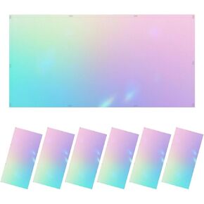 4 Pack Fluorescent Light Covers for Ceiling Lights Boho Colorful pastel cute Delicate colors hearts decor Baby Magnetic Light Filters Diffuser Shade for Classroom Home Office School